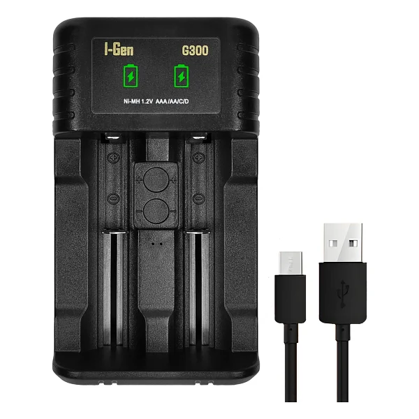 I-Gen G32d Pil Şarj Aleti + 10000 mAh 2'li Şarjlı D Büyük Boy Pil - Görsel 3