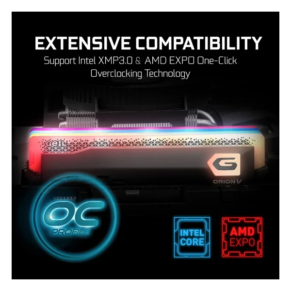 Geil Orion V RGB AMD 16 GB 6000 MHz Cl38 Gavsg516gb6000c38csc DDR5 RAM - Görsel 5
