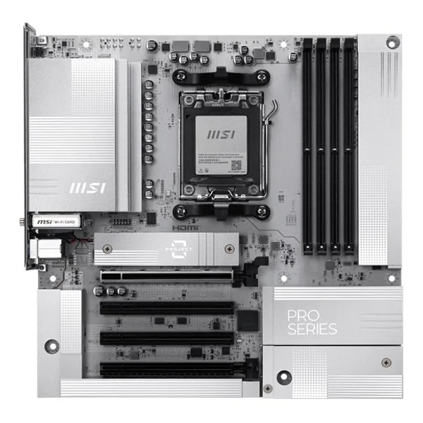 Msı Pro B850m-A Wi-Fi Pz AMD Am5 DDR5 Micro Atx Anakart - Görsel 2