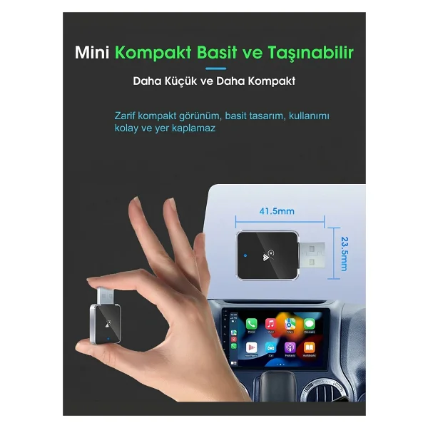 S-Link Sl-Car01 2in1 Kablosuz Carplay Adaptör - Görsel 7