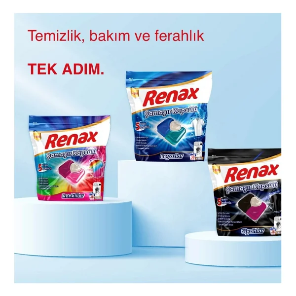 Renax Beyazlar İçin Kapsül Çamaşır Deterjanı 30'lu - Görsel 3