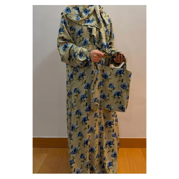 Larem Design Namaz Elbisesi - Bej - Standart - Görsel 9