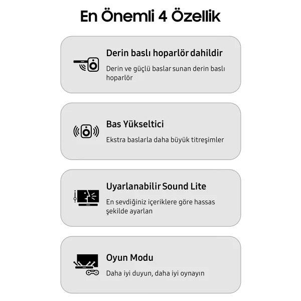 Samsung Dolby Audio / Dts Virtual:x Optik-usb-bluetooth Tv-telefon Bağlantı 300w Soundbar Ev Sinema Sistemi - Görsel 2