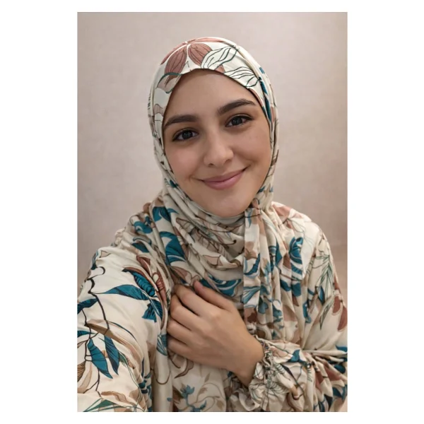 Larem Design Namaz Elbisesi - Bej - Standart - Görsel 4