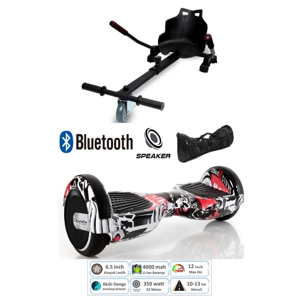 Citymate Çantalı Hoverkartlı Hoverboard - Görsel 8