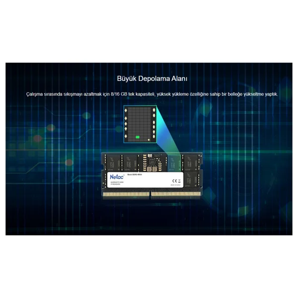 Netac Basics Ntb 16gb 4800mhz Ntb DDR5 C40 Ntbsd5n48sp-16 - Görsel 8