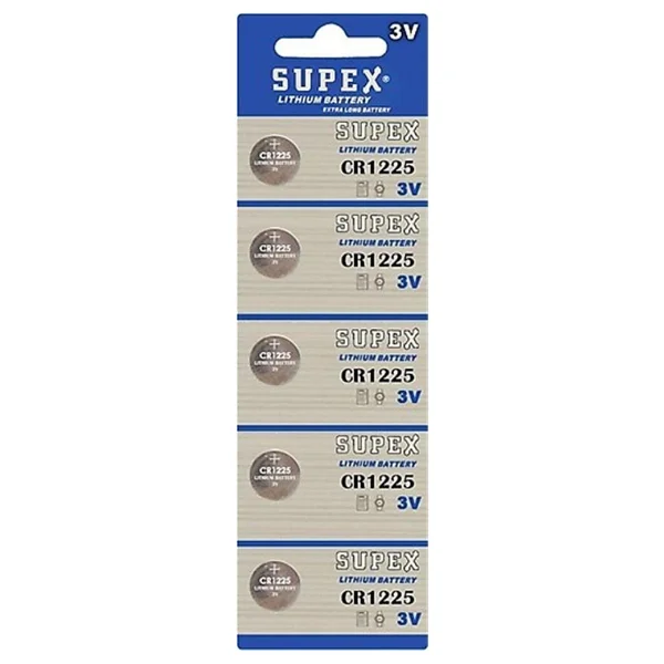 Supex Cr1225 5'li Düğme Pil - Görsel 4
