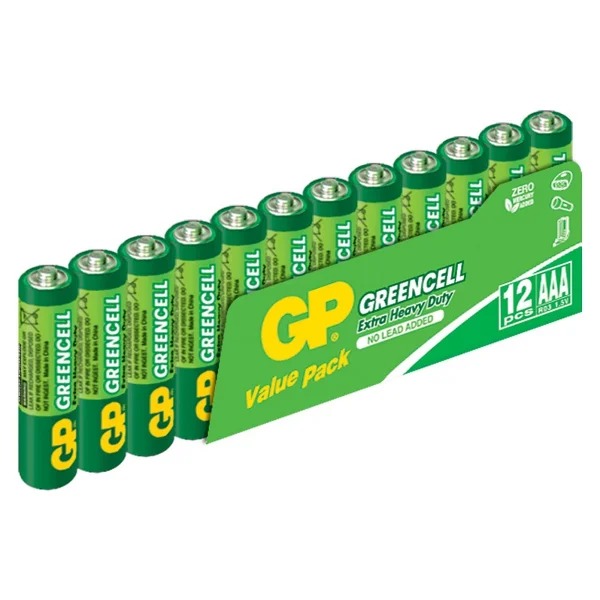 Gp Greencell 24g R03 12'li Çinko Aaa İnce Kalem Pil - Görsel 3