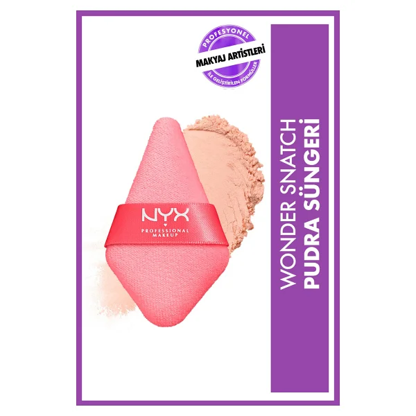 Nyx Professional Makeup 000 Renkli Powder Puff Pudra Süngeri Yıkanabilir Kadifemsi Doku İle Makyaj Sabitleme - Görsel 6