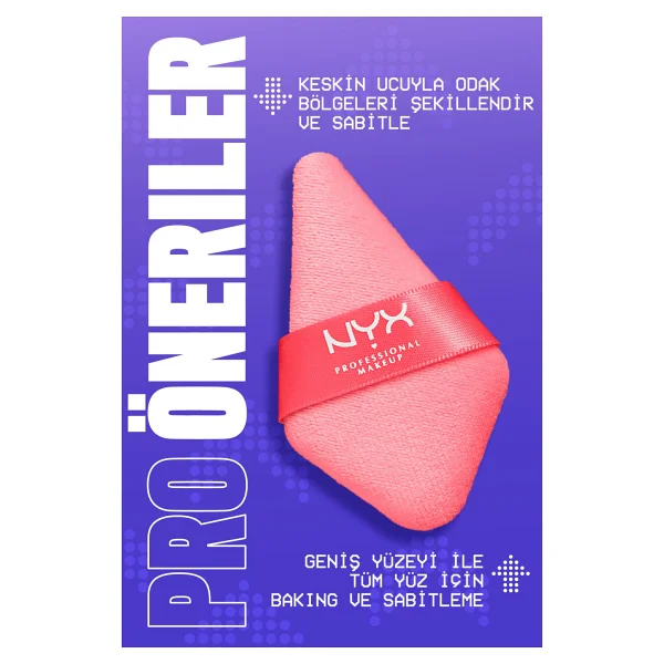 Nyx Professional Makeup 000 Renkli Powder Puff Pudra Süngeri Yıkanabilir Kadifemsi Doku İle Makyaj Sabitleme - Görsel 2