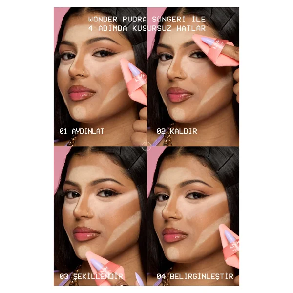 Nyx Professional Makeup 000 Renkli Powder Puff Pudra Süngeri Yıkanabilir Kadifemsi Doku İle Makyaj Sabitleme - Görsel 4