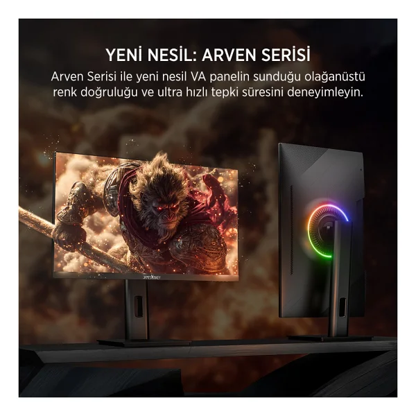 James Donkey Arven A70 27" 0.5 Ms Full HD Pivot 240 Hz Oyuncu Monitörü - Görsel 2