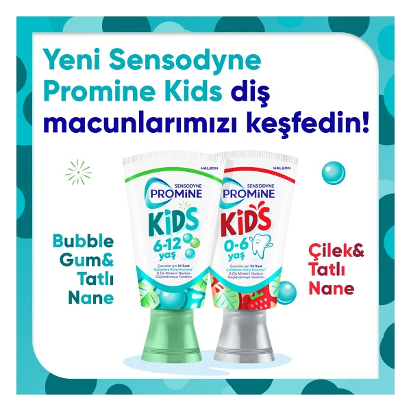 Sensodyne Promine 6 +Yaş Çocuk Diş Macunu 50ml - Bubble Gum Aromalı - Görsel 3