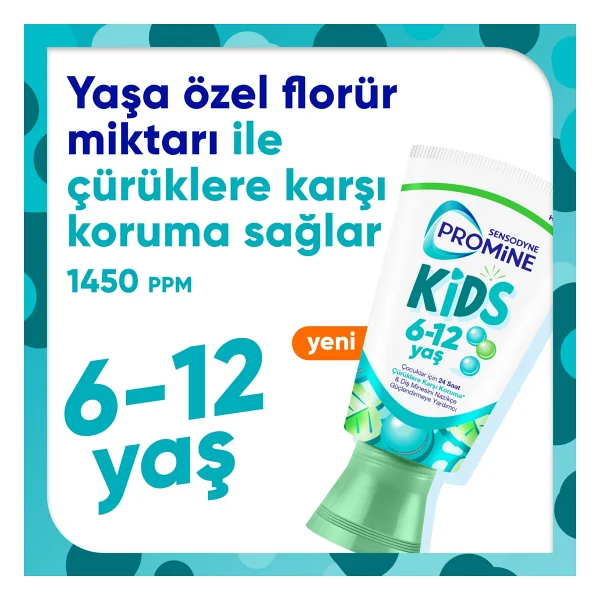 Sensodyne Promine 6 +Yaş Çocuk Diş Macunu 50ml - Bubble Gum Aromalı - Görsel 7
