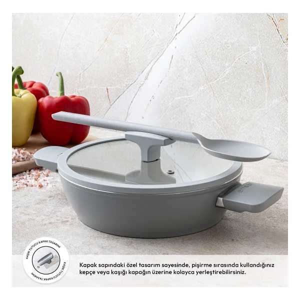 Emsan Swiss Crystal Rs 30 Cm Karnıyarık Tenceresi - Görsel 3
