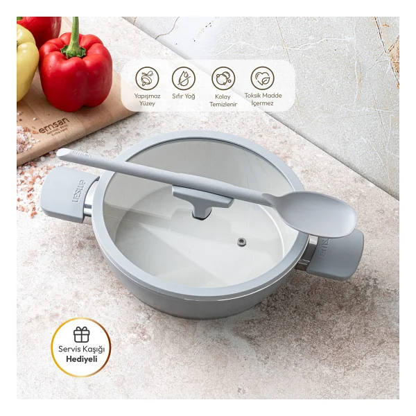 Emsan Swiss Cyrstal Rs 26 Cm Karnıyarık Tenceresi - Görsel 8