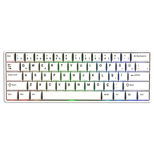 Akko Monsgeek Fun60 Pro Argb %60 Tkl Glare Magnetic Switch Kablolu/Kablosuz Mekanik Oyuncu Klavyesi - Görsel 5