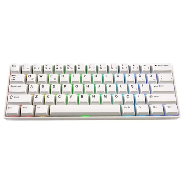 Akko Monsgeek Fun60 Pro Argb %60 Tkl Glare Magnetic Switch Kablolu/Kablosuz Mekanik Oyuncu Klavyesi - Görsel 2
