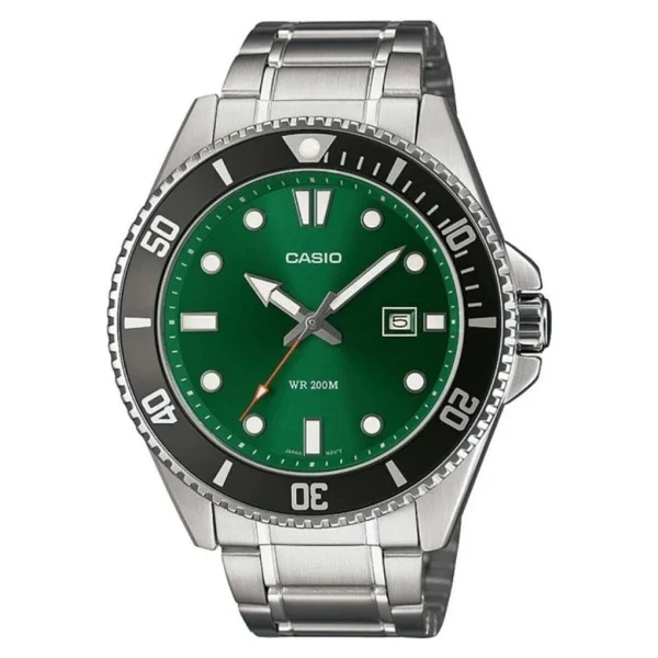 Casio Standart Mdv-107d-3a2vdf Siyah-Yeşil Erkek Kol Saati - Görsel 4