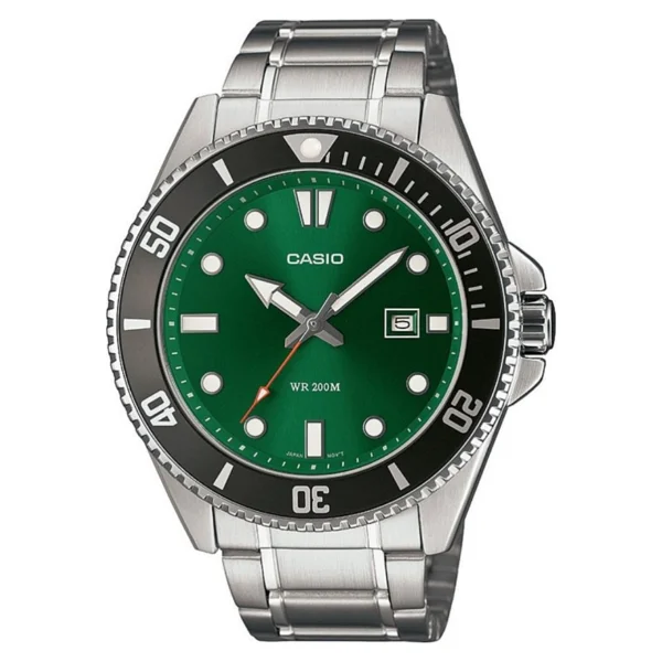 Casio Standart Mdv-107d-3a2vdf Siyah-Yeşil Erkek Kol Saati - Görsel 5