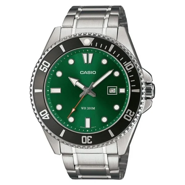 Casio Standart Mdv-107d-3a2vdf Siyah-Yeşil Erkek Kol Saati - Görsel 6