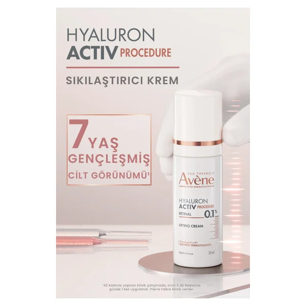 Avene Hyaluron Activ Procedure Retinal % 0.1 Sıkılaştırıcı 30 Ml Yaşlanma Karşıtı Krem - Görsel 6
