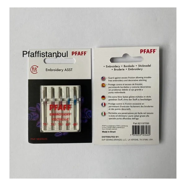 Pfaff Nakış Iğnesi (Karışık) (1 Paket=5 Adet) (821197096) - Görsel 2