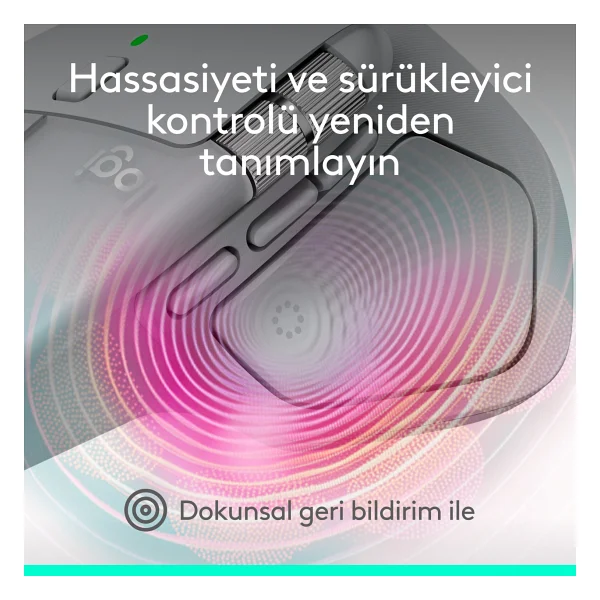 Logitech Mx Master 4 910-007563 Gri Şarjlı Kablosuz Mouse - Görsel 4