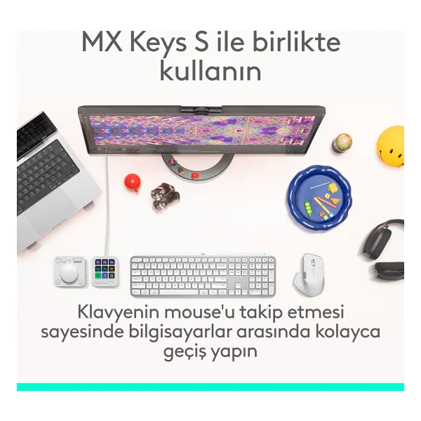 Logitech Mx Master 4 910-007563 Gri Şarjlı Kablosuz Mouse - Görsel 9