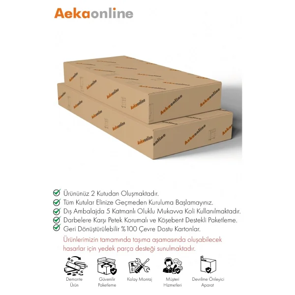 Aeka Ae-3050 Ecem Raflı Bölmeli 2 Kapaklı Ayakkabılık - Görsel 8