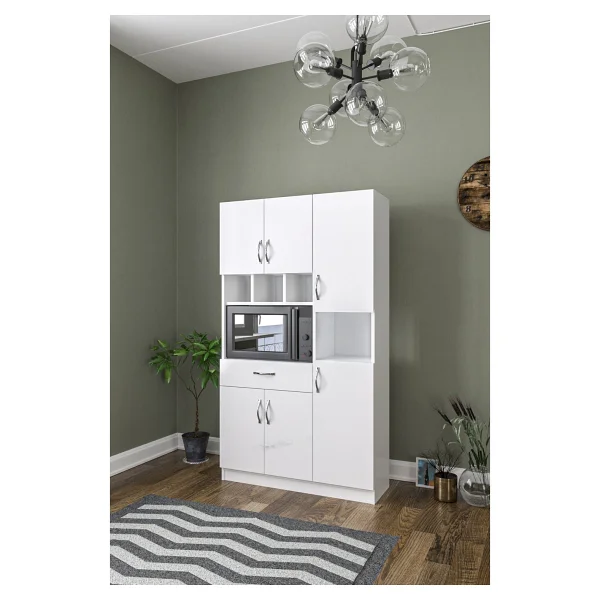 Aeka Ae-3080 Anka 6 Raflı 1 Çekmeceli Çok Amaçlı Dolap - Görsel 4