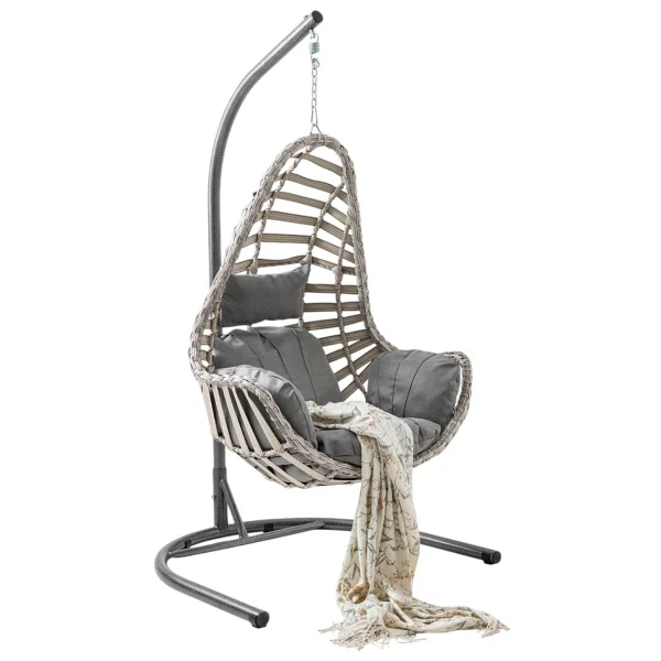 Capri Swing Milas 1 Kişilik Rattan Bahçe Salıncağı - Görsel 5