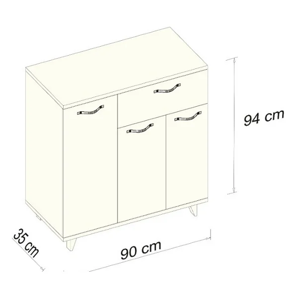 Aeka Ae-3041 Eras Lüx Vestiyer Ayakkabılık Portmanto Takımı - Görsel 4