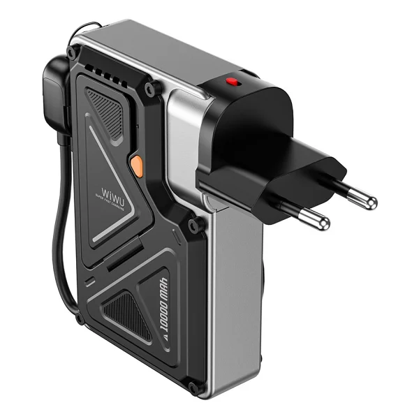 Wiwu Knight Wı-P057 Siyah 10000 mAh Hızlı Şarj Kablosuz Powerbank - Görsel 2