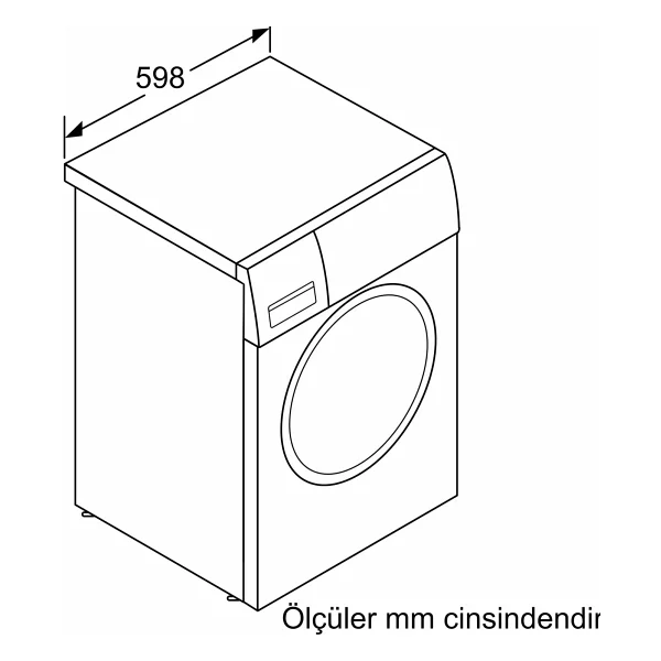 Bosch Wga141x1tr 1000 Devir 9 Kg Çamaşır Makinesi - Görsel 4