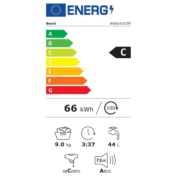 Bosch Wga141x1tr 1000 Devir 9 Kg Çamaşır Makinesi - Görsel 5