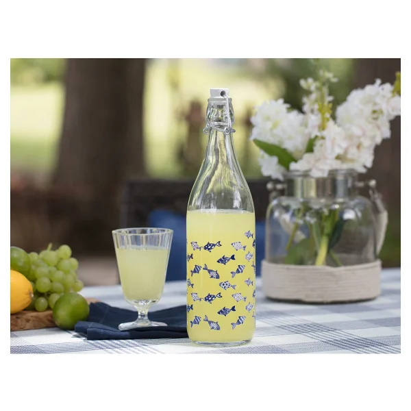 Madame Coco Fish 1000 Ml Su Şişesi Mavi - Görsel 7