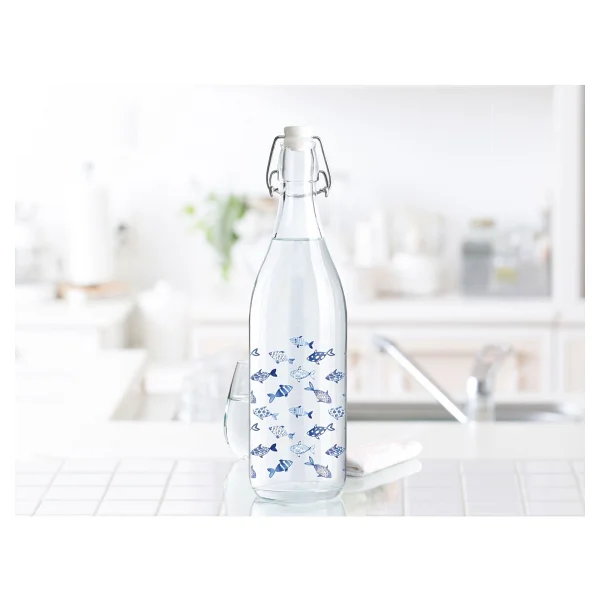 Madame Coco Fish 1000 Ml Su Şişesi Mavi - Görsel 2