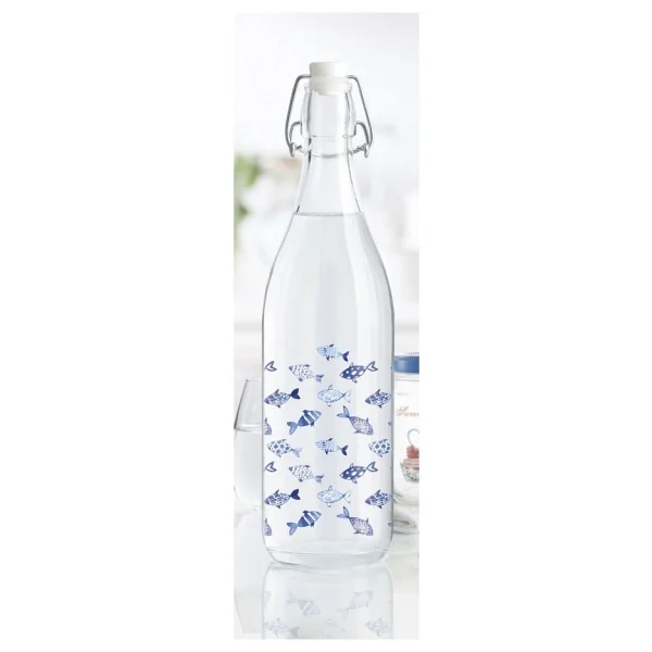 Madame Coco Fish 1000 Ml Su Şişesi Mavi - Görsel 3