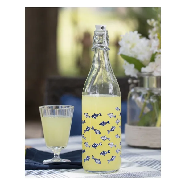 Madame Coco Fish 1000 Ml Su Şişesi Mavi - Görsel 4