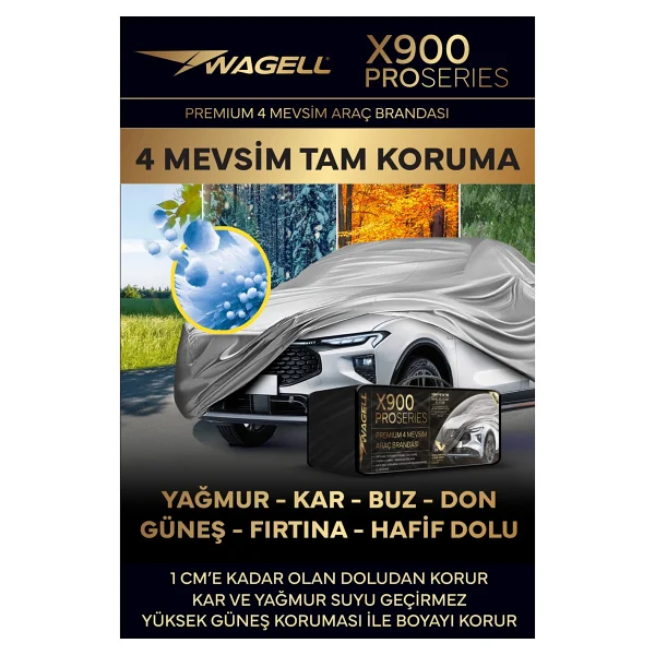 Budge Hyundai Tucson - X900pro Fırtına / Güneş Araba Brandası - Oto Çadır Örtü - Görsel 4
