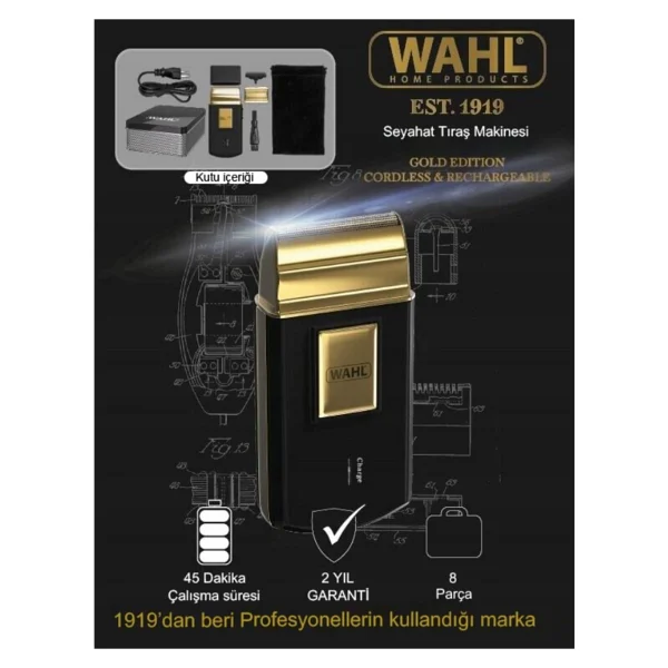 Wahl 07057-016 Gold Seyahat Tipi Tıraş Makinesi - Görsel 2