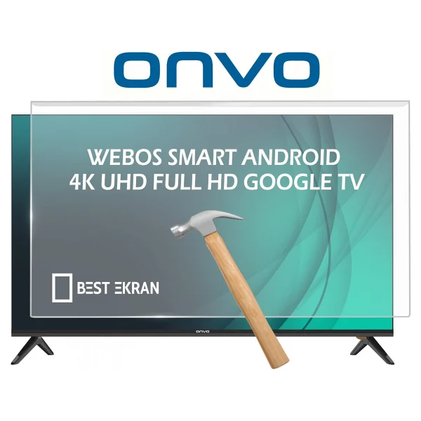 Onvo 75vq90f3ua TV Ekran Koruyucu - Onvo 75" İnç 190 Ekran QLED Şeffaf Koruma Paneli - Görsel 7