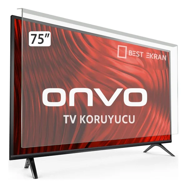 Onvo 75vq90f3ua TV Ekran Koruyucu - Onvo 75" İnç 190 Ekran QLED Şeffaf Koruma Paneli - Görsel 8