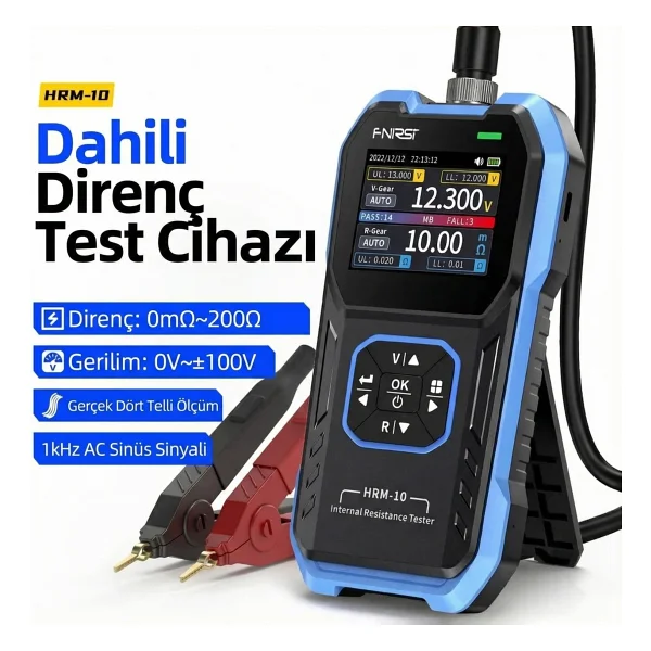 Fnirsi Hrm-10 Akü İç Direnç Ve Gerilim Ölçüm Cihazı - Görsel 6