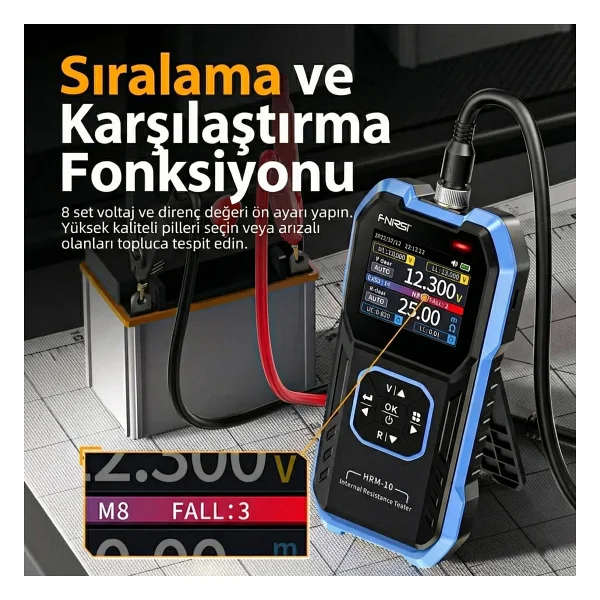 Fnirsi Hrm-10 Akü İç Direnç Ve Gerilim Ölçüm Cihazı - Görsel 2