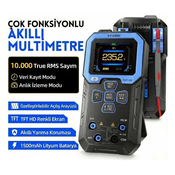 Fnirsi Dmt-99 Akıllı Ekranlı Dijital Multimetre - Görsel 6