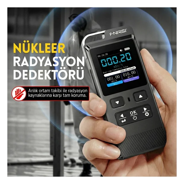 Fnirsi Gc-02 Geiger Sayacı Nükleer Radyasyon Test Cihazı - Görsel 7