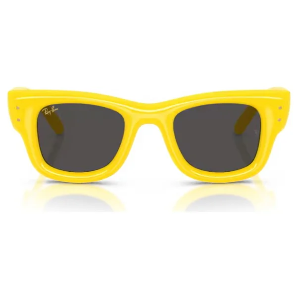 Ray-Ban Wayfarer Puffer 4940 683087 Yellow-Black Güneş Gözlüğü - Görsel 6