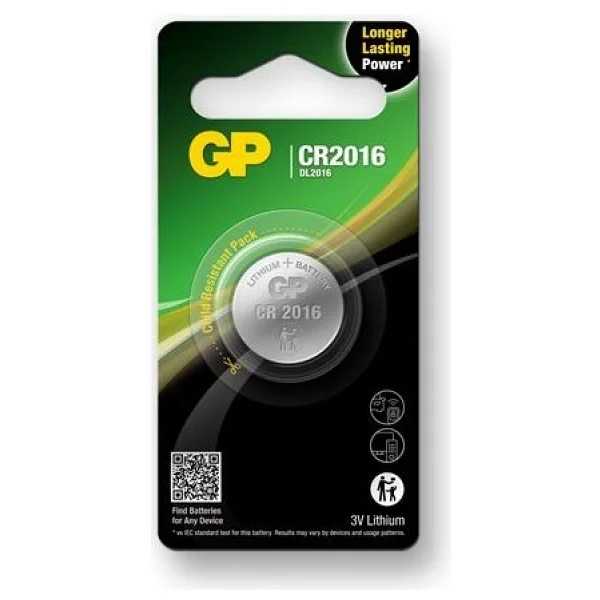 GP CR2016 3V Lityum Düğme Pil - Görsel 10